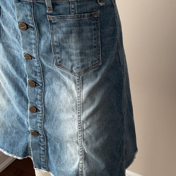 Mcguire Front Buttoned Jean Skirt - Picture 5 of 9